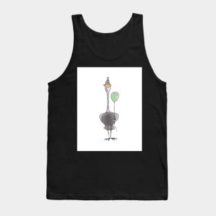 Ostrich with Balloon - Happy Birthday Tank Top